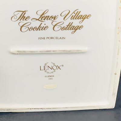 LOT 212: Lenox The Love Village Flour Canister and Cookie Jar