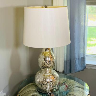 LOT 217: Modern Silver Glass Gourd Lamp