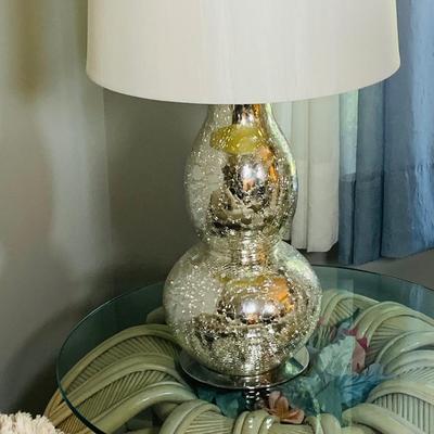 LOT 217: Modern Silver Glass Gourd Lamp