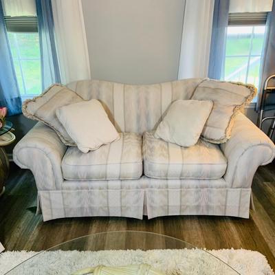LOT 219: International Furniture Sofa and Love Seat