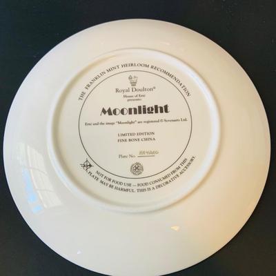 LOT 225: Set of Five (5) Franklin Mint - Royal Doulton House of Erte Art Deco Collectors Plates
