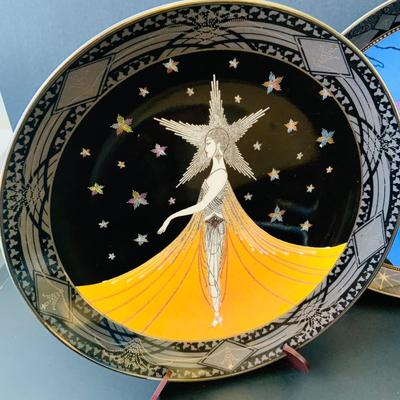 LOT 225: Set of Five (5) Franklin Mint - Royal Doulton House of Erte Art Deco Collectors Plates