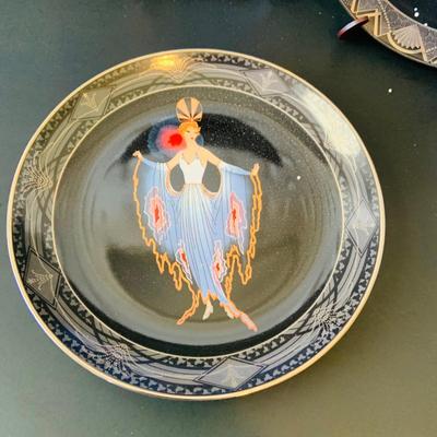 LOT 225: Set of Five (5) Franklin Mint - Royal Doulton House of Erte Art Deco Collectors Plates