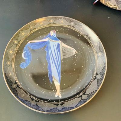 LOT 225: Set of Five (5) Franklin Mint - Royal Doulton House of Erte Art Deco Collectors Plates