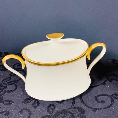 LOT Lenox Enteral China Serving Platter (2) Serving Bowls, Creamer and Sugar Bowl with Lid, Salt Shaker and Pepper Grinder and 8 Soup Bowls