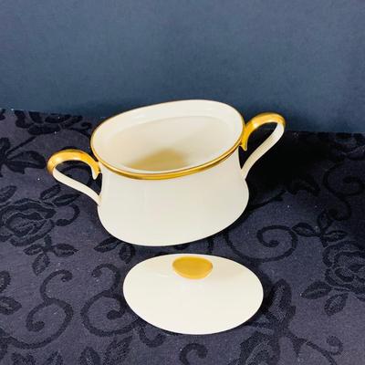 LOT Lenox Enteral China Serving Platter (2) Serving Bowls, Creamer and Sugar Bowl with Lid, Salt Shaker and Pepper Grinder and 8 Soup Bowls