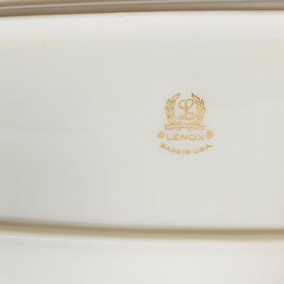 LOT 231: Lenox Collection Including Stephanotis Vase In Never Used - Platter,Candy Bowls and Dishes, Elephant Figurine and Rabbit Trinket...