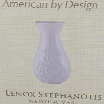 LOT 231: Lenox Collection Including Stephanotis Vase In Never Used - Platter,Candy Bowls and Dishes, Elephant Figurine and Rabbit Trinket...
