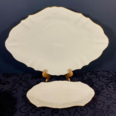 LOT 231: Lenox Collection Including Stephanotis Vase In Never Used - Platter,Candy Bowls and Dishes, Elephant Figurine and Rabbit Trinket...