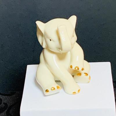 LOT 231: Lenox Collection Including Stephanotis Vase In Never Used - Platter,Candy Bowls and Dishes, Elephant Figurine and Rabbit Trinket...