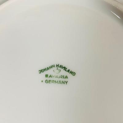 LOT 233: Johann Haviland Bavaria China Forever Spring 7 Piece Table Settings - Cup, Saucer, Dinner Plate, Salad Plate, Dessert Plate,...