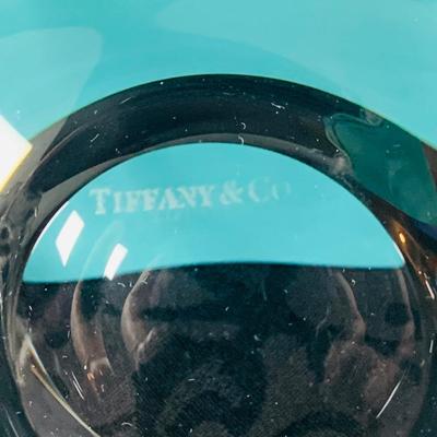 LOT 235: Small Tiffany Clear Crystal Bowl and Fostoria Coin Oval Bowl