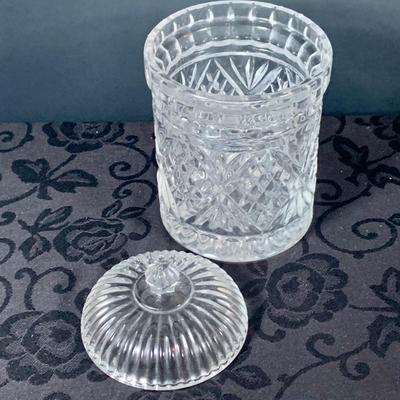 LOT 236: Collection of Crystal Pieces - Horn Cornucopia, Bowl, Jar and Ashtray