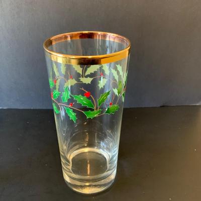 LOT 238: Large Selection of Christmas Linens, Holiday Glasses and Metal Decor