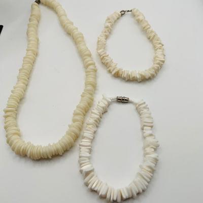LOT 241: Fashion Bracelets and Necklaces Including Pukka Shell and More