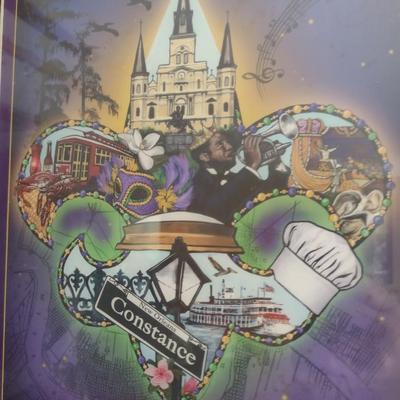 Framed Colorful Print New Orleans with Constance Marker