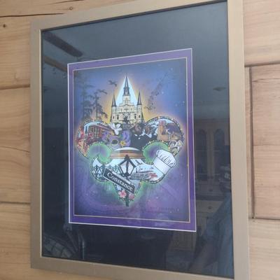 Framed Colorful Print New Orleans with Constance Marker
