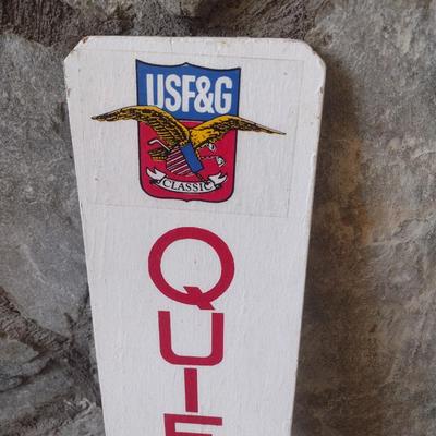 Vintage USF&G Classic Golf 'Quiet Please' Hand Sign