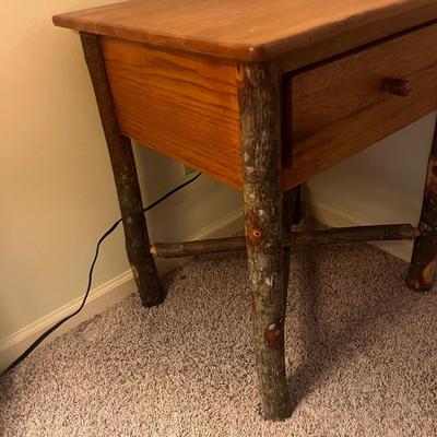 Pair of Rustic Style End Tables (GB1-MG)