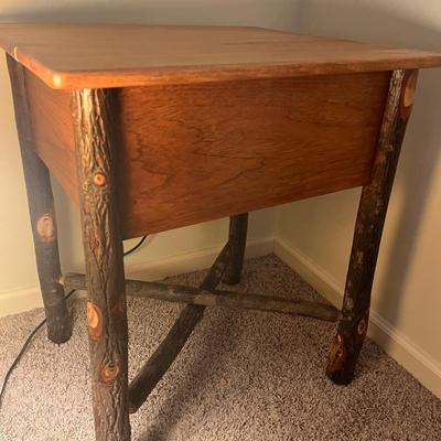 Pair of Rustic Style End Tables (GB1-MG)