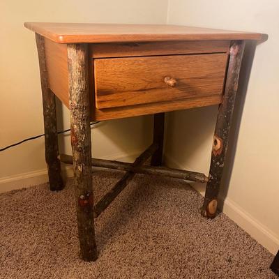 Pair of Rustic Style End Tables (GB1-MG)