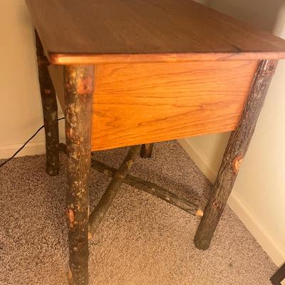 Pair of Rustic Style End Tables (GB1-MG)