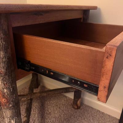 Pair of Rustic Style End Tables (GB1-MG)