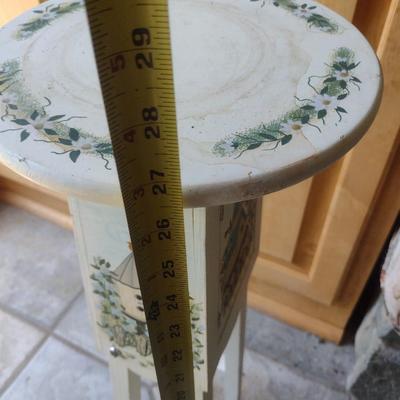 Painted Wood Finish Plant Stand