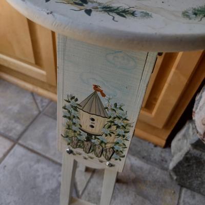 Painted Wood Finish Plant Stand