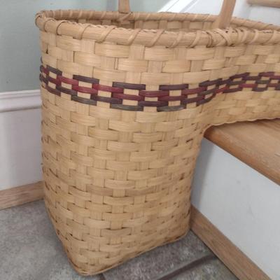 Splint Wood Stair Basket