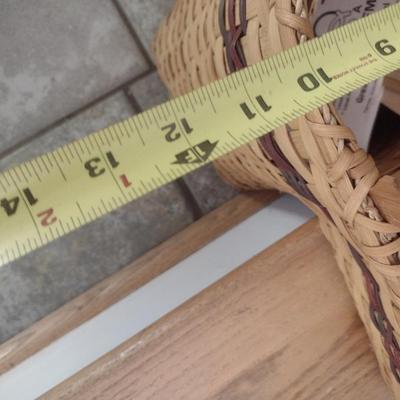 Splint Wood Stair Basket
