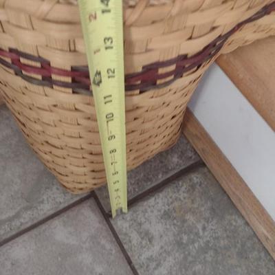 Splint Wood Stair Basket