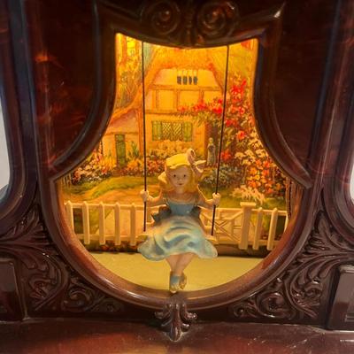 Mastercrafters Girl On Swing Mantel Clock (GB1-MG)