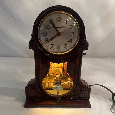 Mastercrafters Girl On Swing Mantel Clock (GB1-MG)