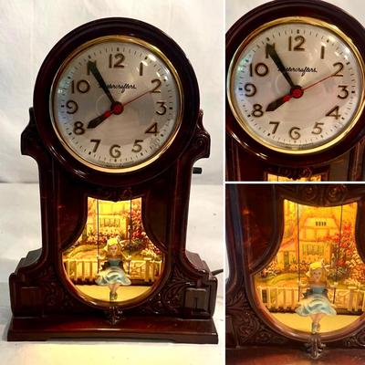 Mastercrafters Girl On Swing Mantel Clock (GB1-MG)