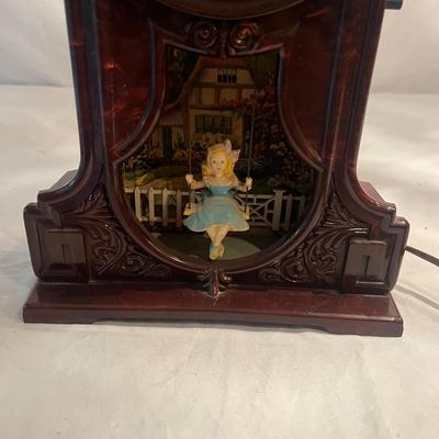 Mastercrafters Girl On Swing Mantel Clock (GB1-MG)