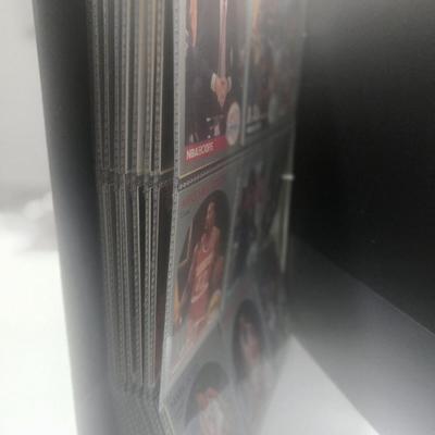 Binder of older basketball cards