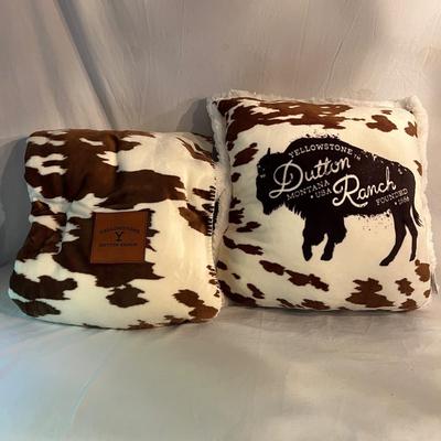Yellowstone Dutton Ranch Pillow & Throw (GB2-MG)