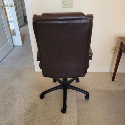 Wooden Desk, Computer Chair, and Rolling Mat (BR2-EL)