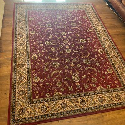 Maroon & Tan Are Rug (LR-MG)