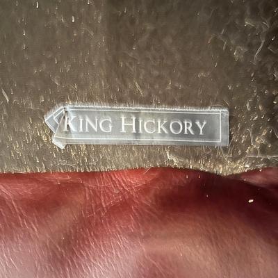 King Hickory Leather Sofa With Nailhead Accents (LR-MG)