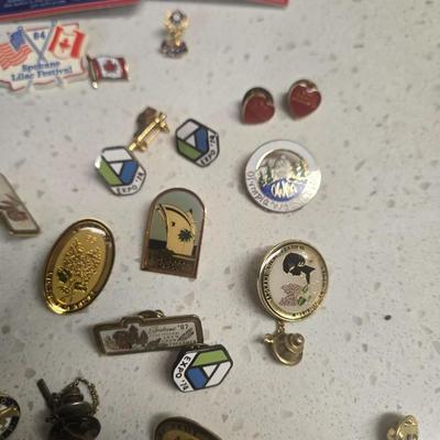 Lot of pins some lapel