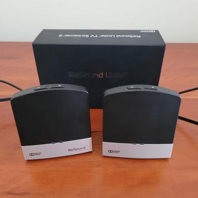 Pair of Dolby Digital ReSound Unite Hearing Aid Devices (BR2-EL)