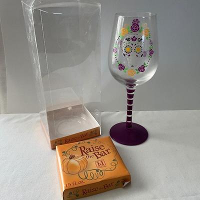 Raise the Bar Wine Glass