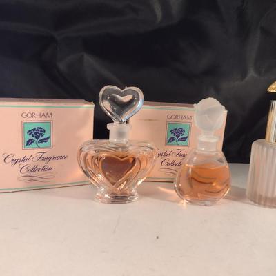 Gorham Crystal Fragrance Collection Perfume and Atomizer