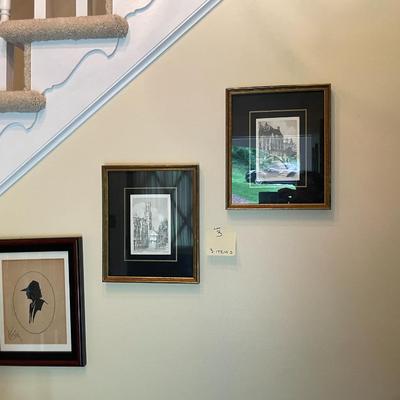 Sale Photo Thumbnail #8: 3Prints - 3 Signed Prints.  2 are litho prints by Guiline C. "Rik Axe", signed and numbered  - 3 items total