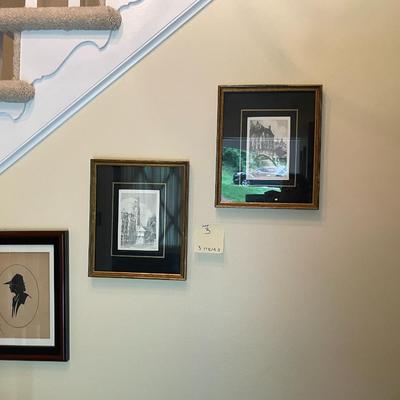 Sale Photo Thumbnail #9: 3Prints - 3 Signed Prints.  2 are litho prints by Guiline C. "Rik Axe", signed and numbered  - 3 items total