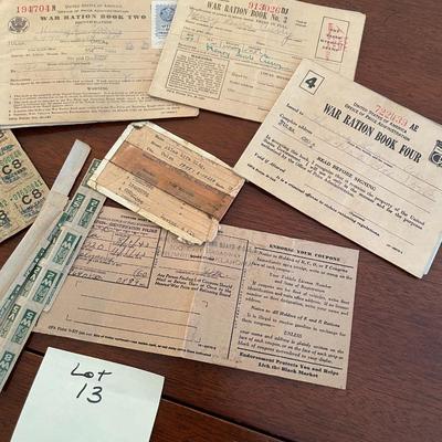 Sale Photo Thumbnail #41: War Ration Book with Stamps 