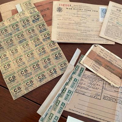 Sale Photo Thumbnail #42: War Ration Book with Stamps 