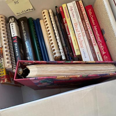 Sale Photo Thumbnail #118: a box of cookbooks